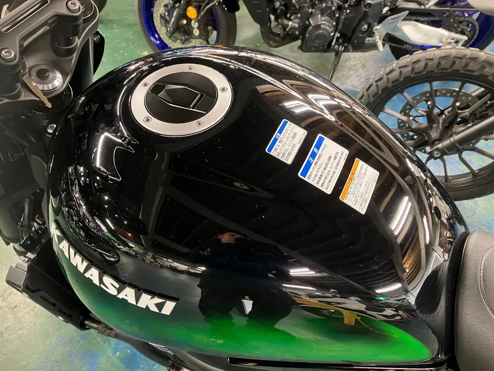 Kawasaki Z900RS 2025, black/green, фото 5