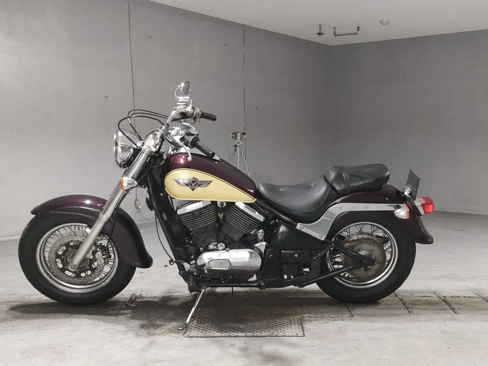 Kawasaki Vulcan 400 Classic 1997, purple / beige, фото 2