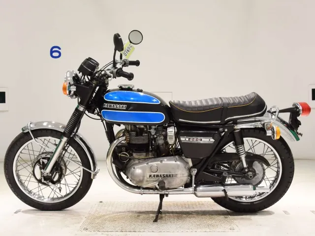 Kawasaki W1, black | blue, фото 2