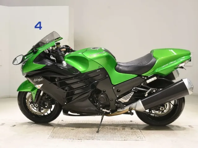 Kawasaki Zx-14R 2012, black | green, фото 2
