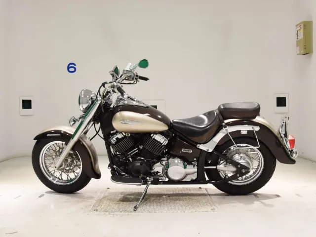 Yamaha Drag Star 400 Classic 2008, white | light brown, фото 2