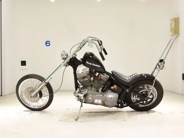 Harley-Davidson FXST1450 2001, чёрный, фото 2