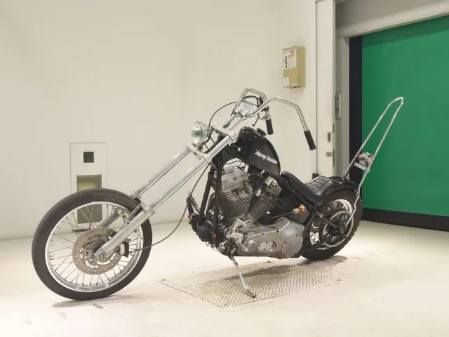 Harley-Davidson FXST1450 2001, чёрный, фото 4