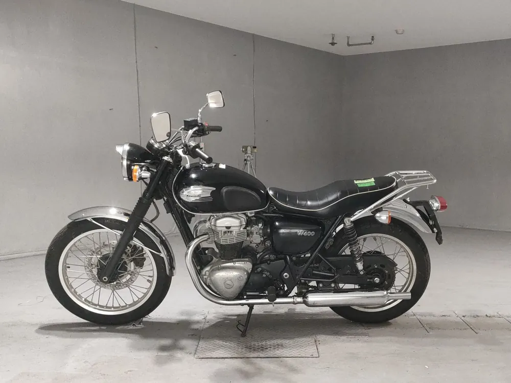 Kawasaki W400 2007, чёрный, фото 2