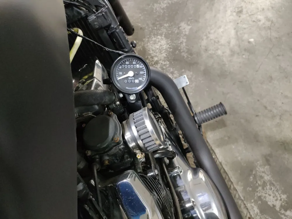 Kawasaki Vulcan 400 Classic 1995, чёрный, фото 5