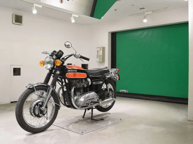 Kawasaki W1, black | orange, фото 4