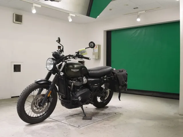 Triumph Street Scrambler 2017, зелёный, фото 4
