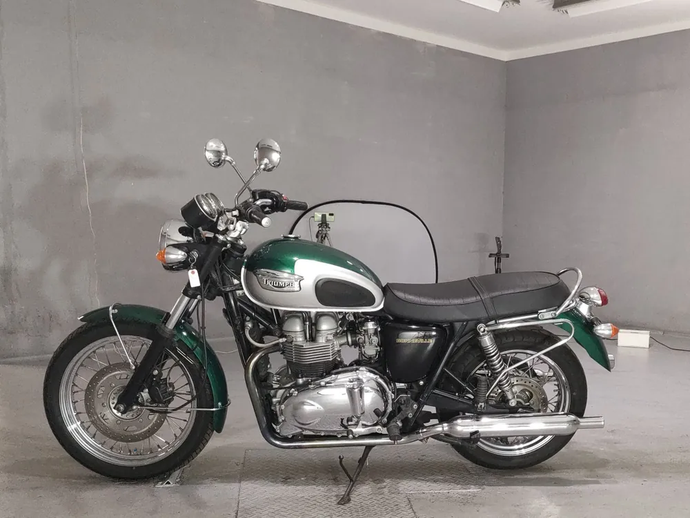 Triumph Bonneville Se 2002, silver / green, фото 2