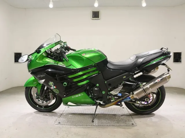 Kawasaki ZX-14RA 2016, black | green, фото 2