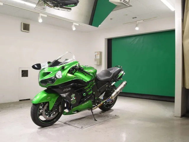 Kawasaki ZX-14RA 2016, black | green, фото 4