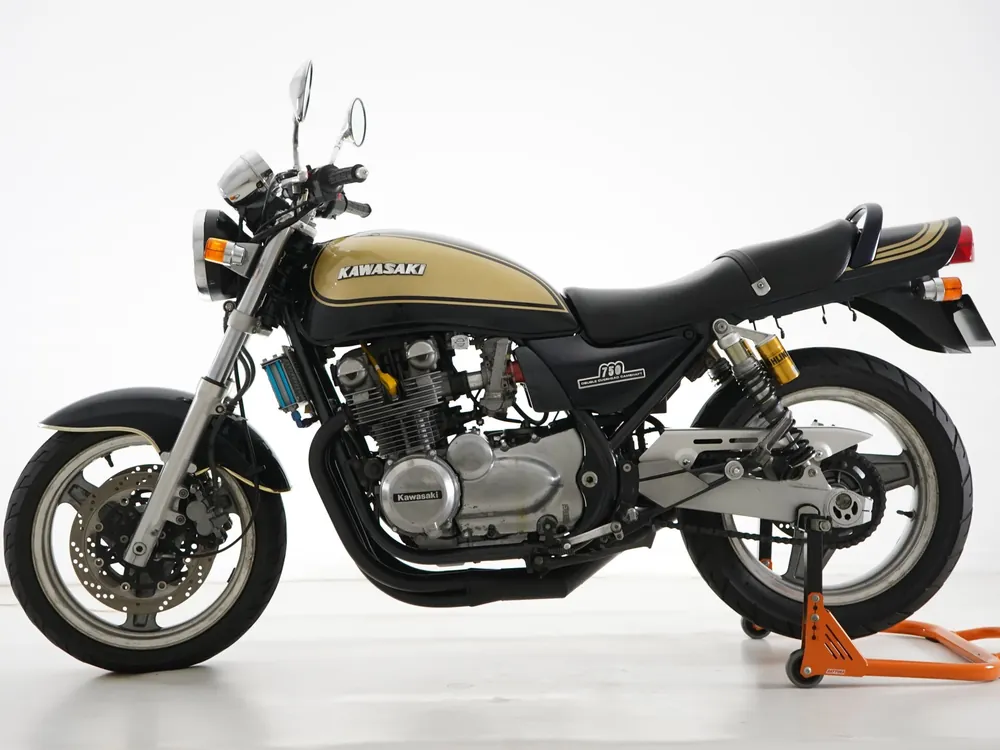 Kawasaki Zephyr750RS 1995, navy blue/gold, фото 2