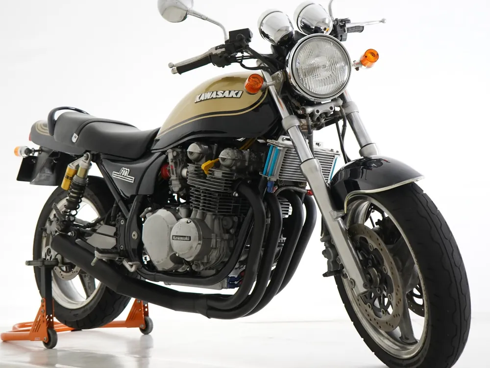 Kawasaki Zephyr750RS 1995, navy blue/gold, фото 4