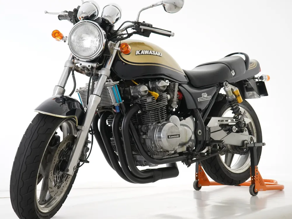 Kawasaki Zephyr750RS 1995, navy blue/gold, фото 7