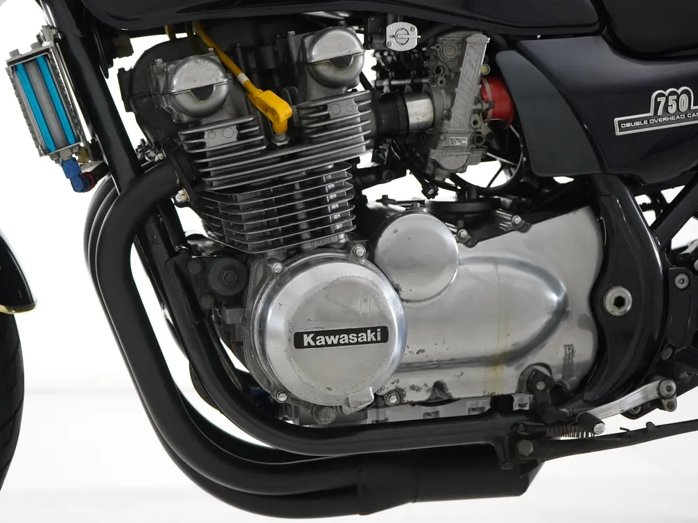 Kawasaki Zephyr750RS 1995, navy blue/gold, фото 9