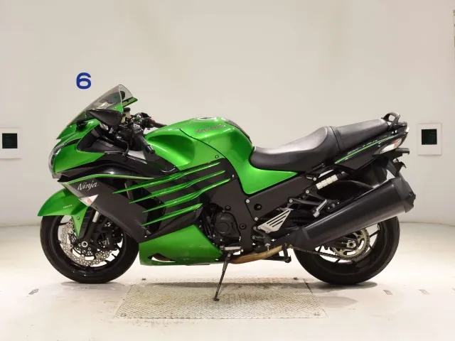 Kawasaki ZX-14RA 2015, black | green, фото 2