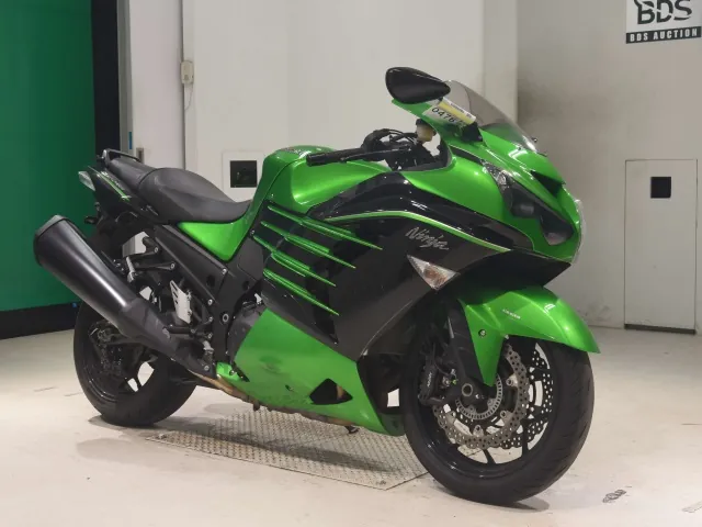 Kawasaki ZX-14RA 2015, black | green, фото 3