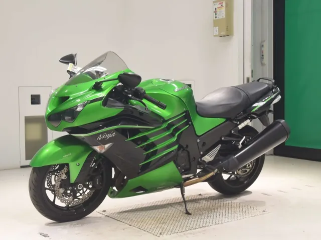 Kawasaki ZX-14RA 2015, black | green, фото 4