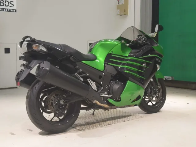 Kawasaki ZX-14RA 2015, black | green, фото 5