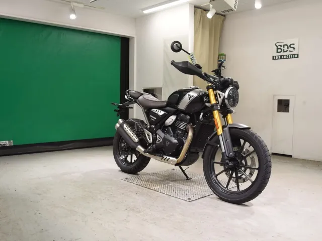Triumph Scrambler 400 X 2024, чёрный, фото 3