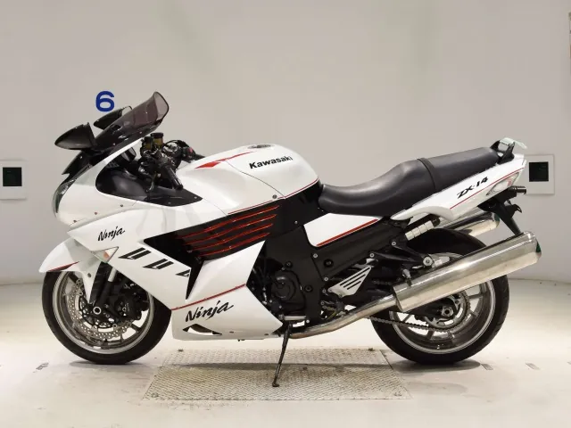 Kawasaki ZX-14 2007, white | red | black, фото 2