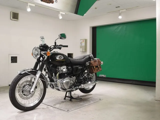 Kawasaki W800-2 2025, black | gold, фото 4