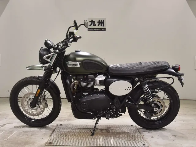 Triumph Scrambler 2024, зелёный, фото 2