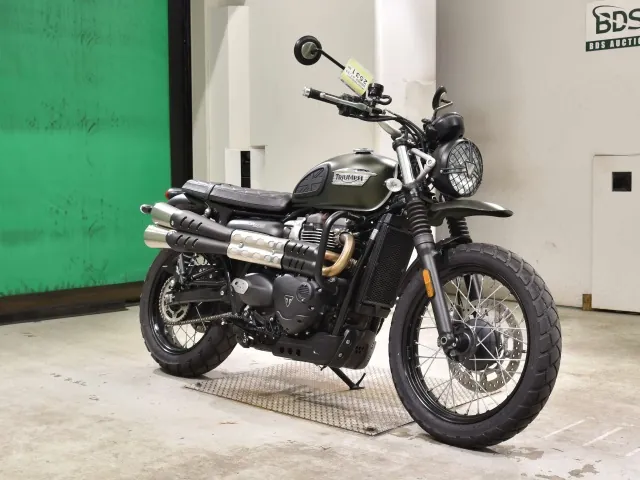 Triumph Scrambler 2024, зелёный, фото 3
