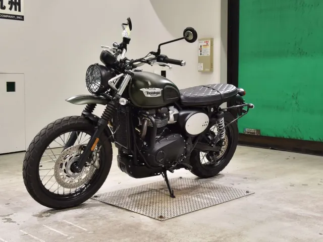 Triumph Scrambler 2024, зелёный, фото 4