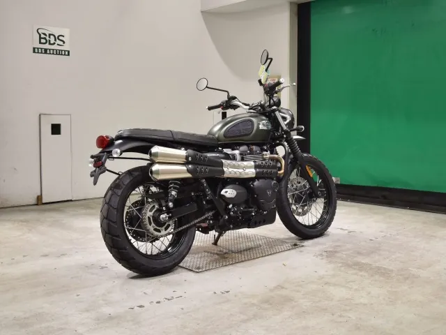 Triumph Scrambler 2024, зелёный, фото 5