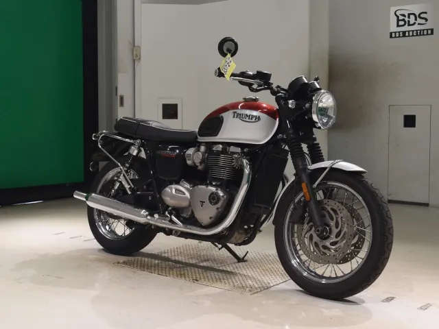 Triumph Bonneville T120 2020, white | red, фото 3