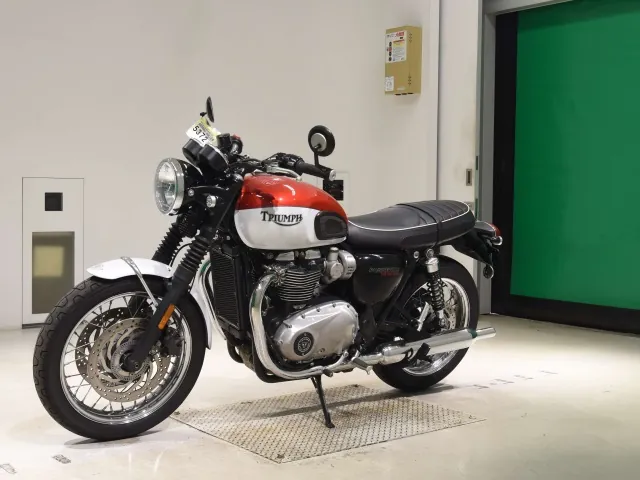 Triumph Bonneville T120 2020, white | red, фото 4