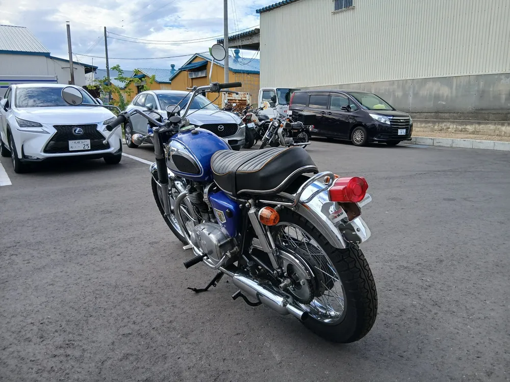 Kawasaki W1 1970, синий, фото 5