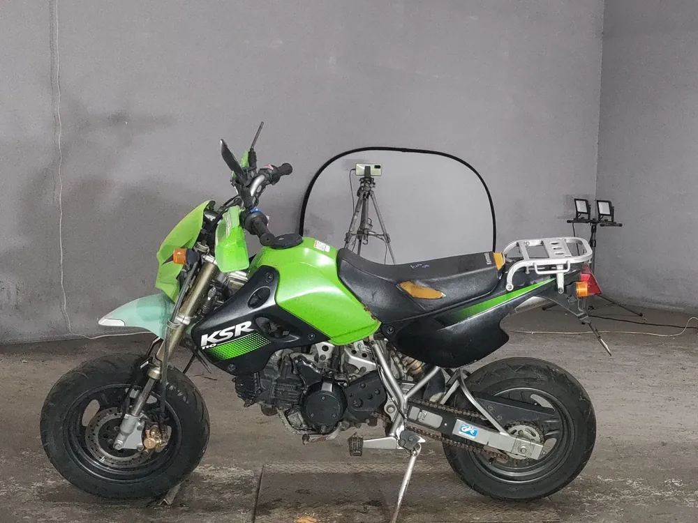 Kawasaki KSR110, black / green, фото 2