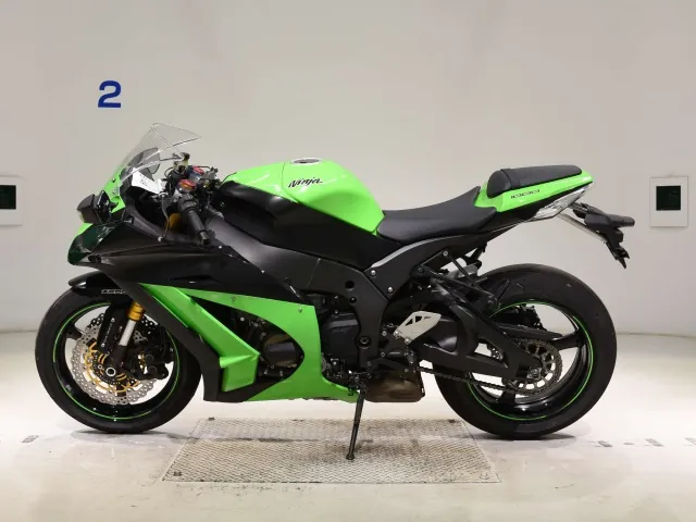 Kawasaki ZX-10RA 2013, black | green, фото 2