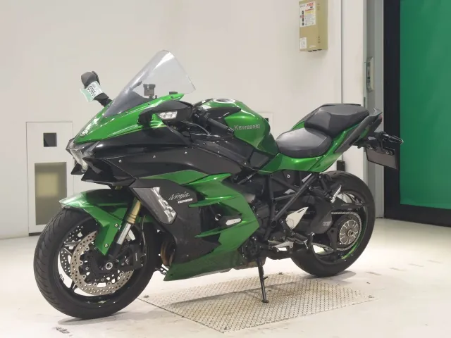 Kawasaki Ninja H2 SX 2018, black | green, фото 4