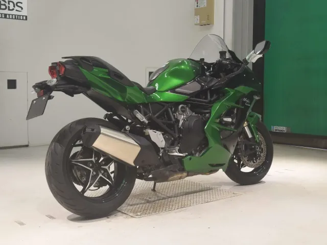 Kawasaki Ninja H2 SX 2018, black | green, фото 5
