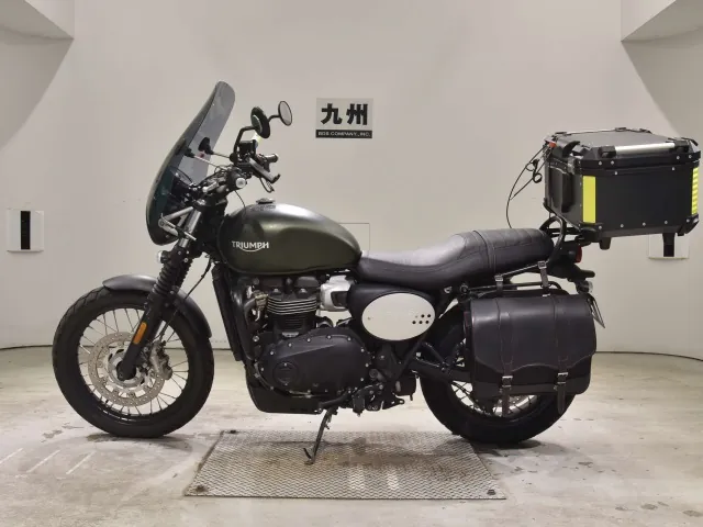 Triumph Street Scrambler 2023, зелёный, фото 2