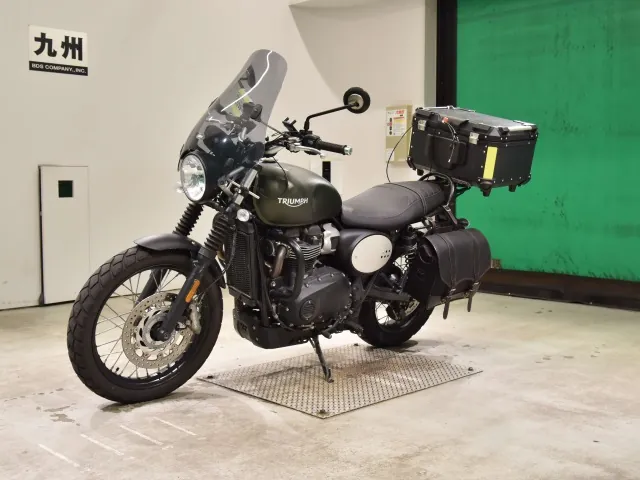 Triumph Street Scrambler 2023, зелёный, фото 4