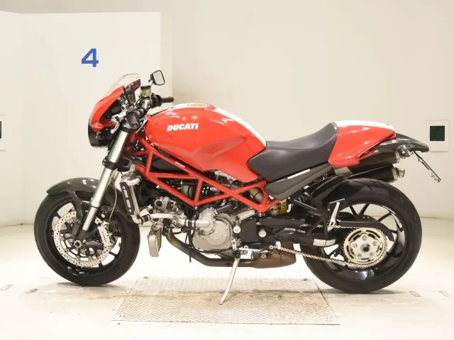 Ducati Monster S4R Testastretta 2007, белый, красный, фото 2