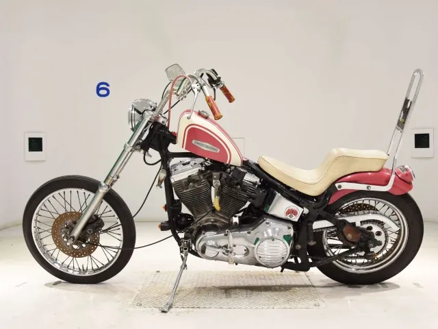 Harley-Davidson FXSTC1340 1990, white | pink, фото 2
