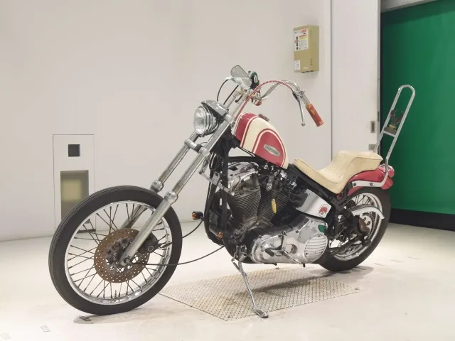 Harley-Davidson FXSTC1340 1990, white | pink, фото 4