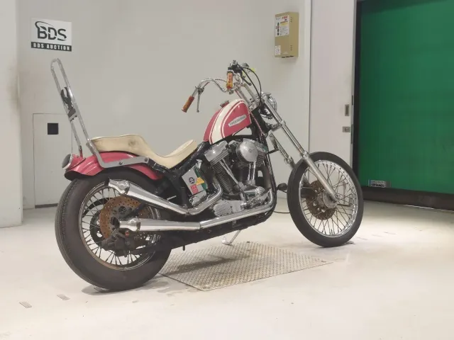 Harley-Davidson FXSTC1340 1990, white | pink, фото 5