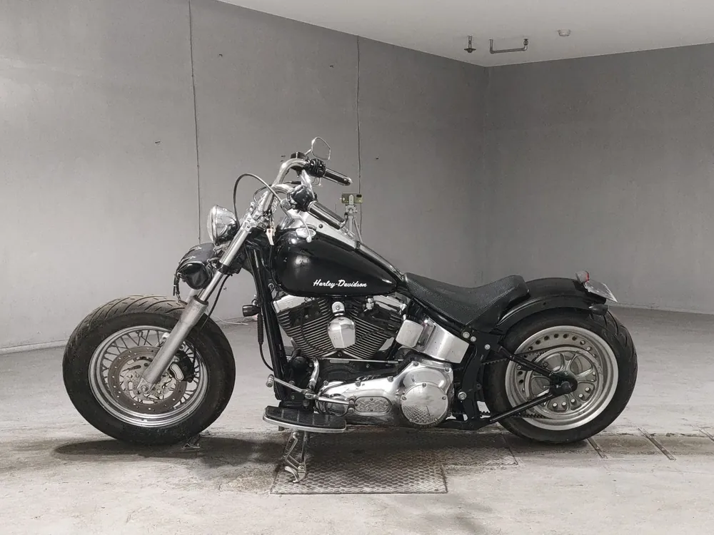 Harley-Davidson Fat Boy 2001, чёрный, фото 2