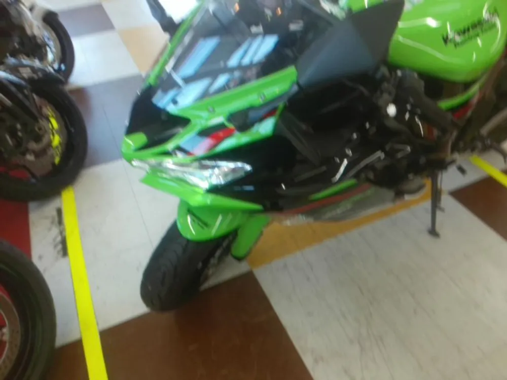 Kawasaki Zx-6Ra 2020, black / lime, фото 4