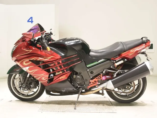 Kawasaki Zx-14R 2018, красный, чёрный, фото 2