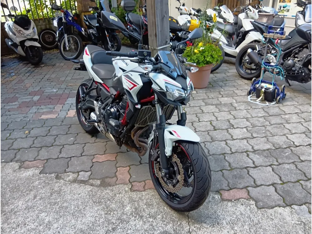 Kawasaki Ninja650A 2022, white / black / red, фото 6