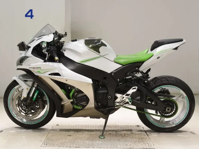 Kawasaki ZX-10RA 2017, white | green, фото 2