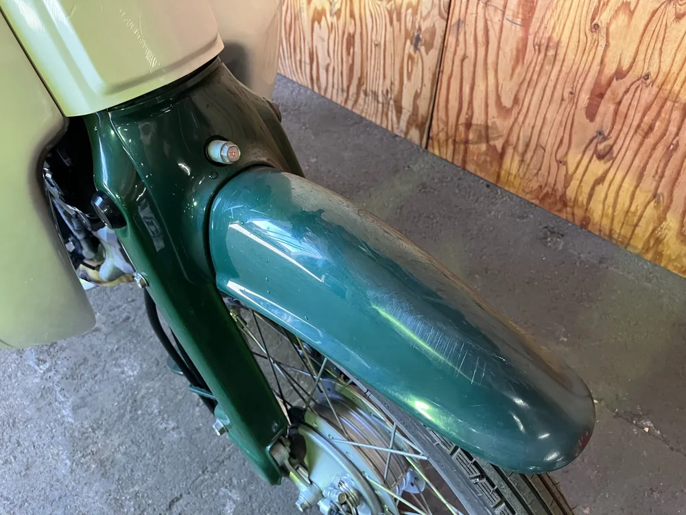 Honda Super Cub, white / orange, фото 4