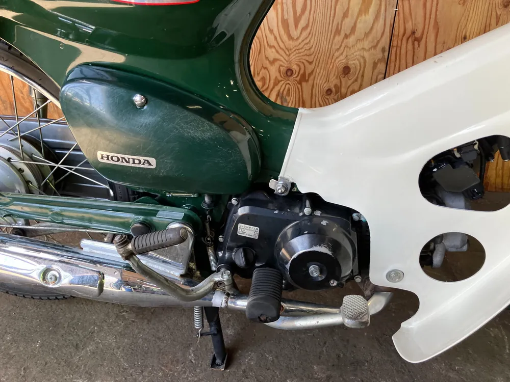Honda Super Cub, white / orange, фото 6