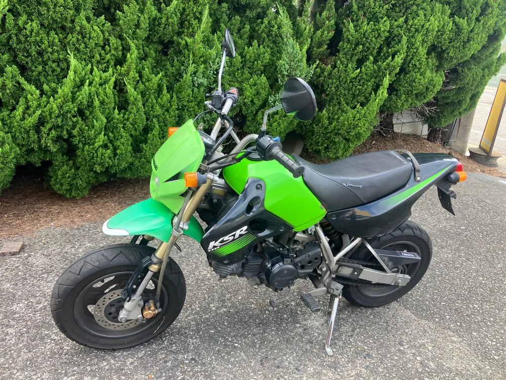 Kawasaki KSR110, lime, фото 2